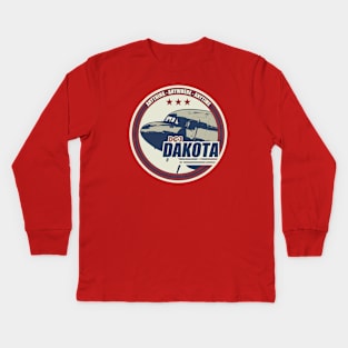 DC-3 Dakota Kids Long Sleeve T-Shirt